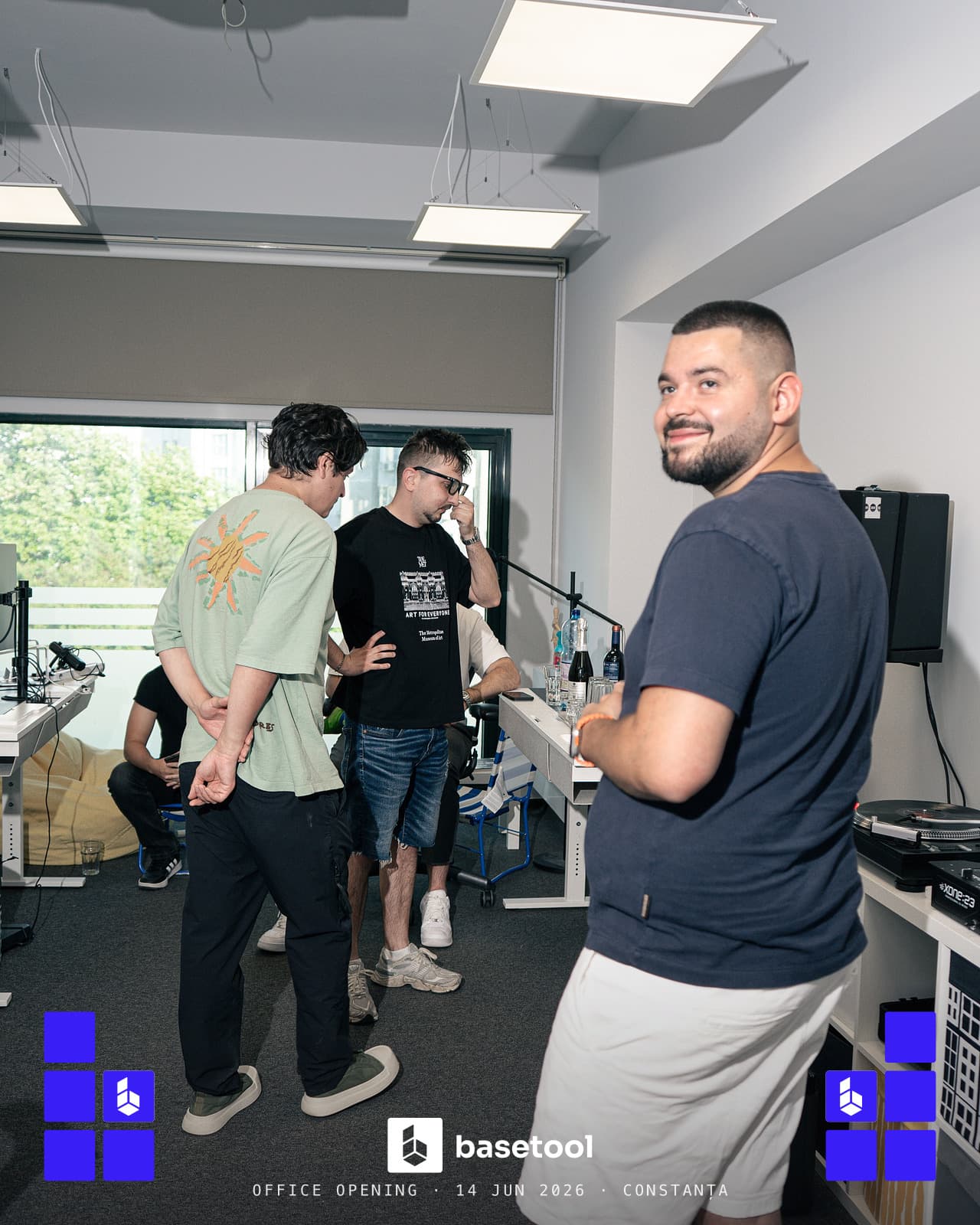 The Basetool Labs team at the studio in Constanța